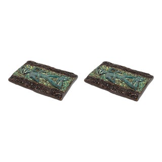 Vintage Mid-Century Italian Ceramic Door Pulls - 4 Available For Sale