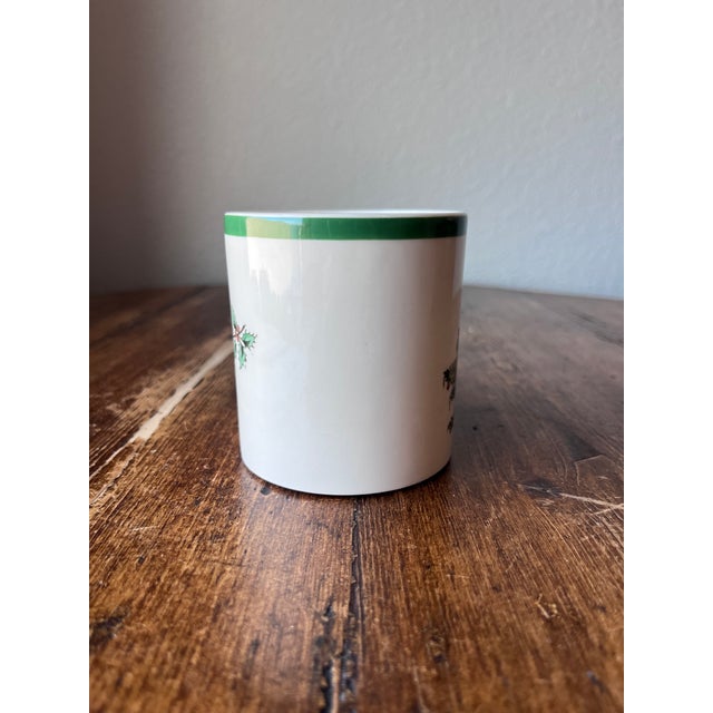 English Late 20th Century Spode Christmas Tree Pattern Mug For Sale - Image 3 of 4