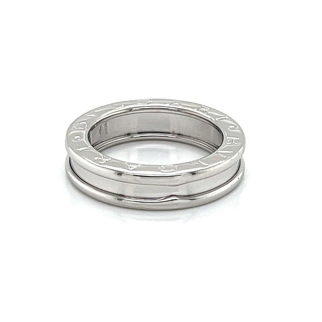 Bulgari Mid 20th Century Bvlgari B.Zero1 One Band Ring 18K White Gold Size 5 For Sale - Image 4 of 5