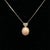 Early 21st Century Platinum Necklace With Conch Pearl & Diamond Accent Pendant For Sale - Image 5 of 5