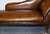Victorian Brown Leather Hand Dyed Chaise Lounge For Sale - Image 4 of 18