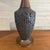 Wood Mid 20th Century Pair of Mid Century Modern Walnut and Ceramic Cork-Style Table Lamps With Original Shades For Sale - Image 7 of 11