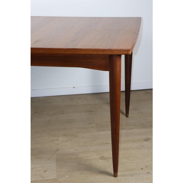 1960s Scandinavian Extendable Teak Dining Table, 1960s For Sale - Image 5 of 18