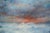 Stormy Sunset Seascape With Blue & Orange by Vasil Papkov For Sale - Image 4 of 7