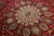 Hand-Knotted Persian Tabriz Vintage Wool Rug in Red With Allover Design For Sale In New York - Image 6 of 7
