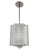 Mid 20th Century Rectangular 4 Panel Architectural Lantern, Art Glass, Polished Nickel & Chrome Stem For Sale - Image 11 of 14