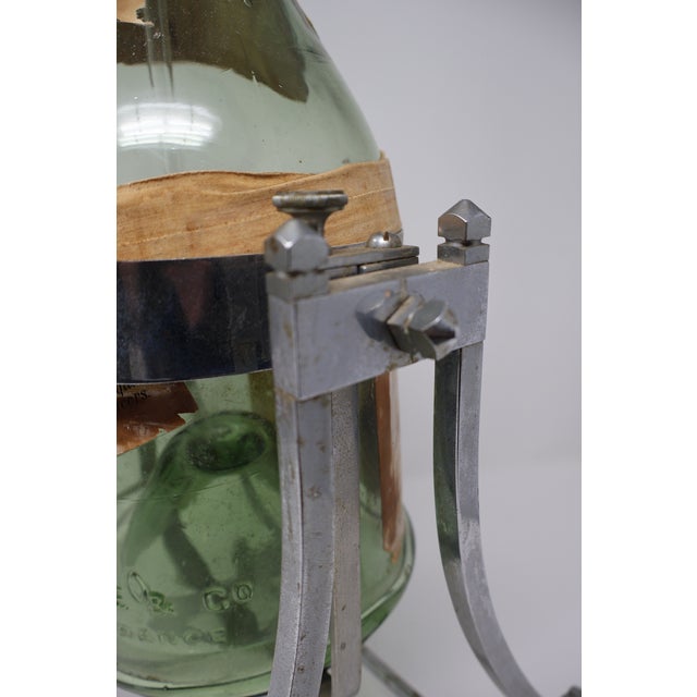 Mid 20th Century French Art Deco–Style Bisquit Dubouché Cognac Service With Chrome Tilting Cradle & Gallon Display Bottle For Sale - Image 15 of 18