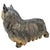 Brown Vintage Mid-Century Italian Style Plaster Yorkie Figurine Enamel 16.5" For Sale - Image 8 of 13