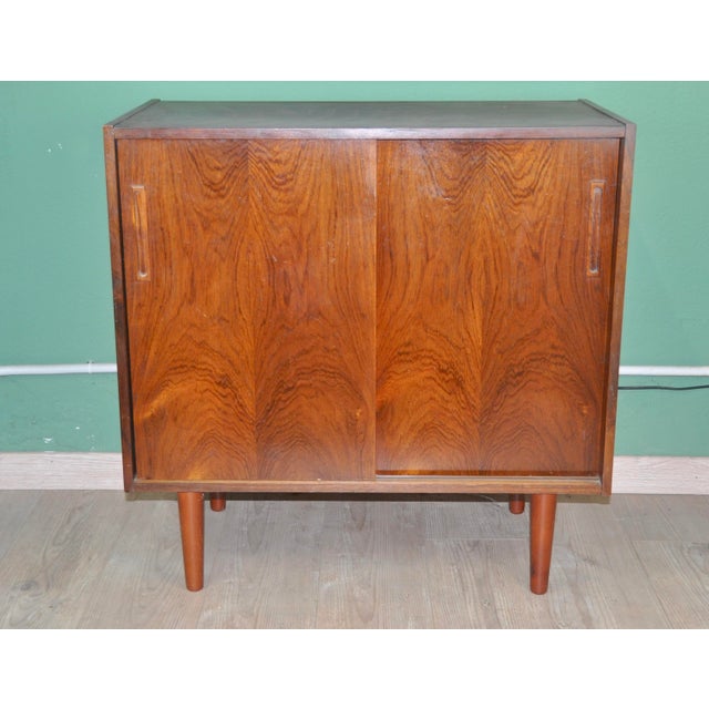 Small Danish Sideboard from ES Mobler, 1960s, in Good conditions. Designed 1960 to 1969 This piece has an attribution...