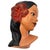 Mid-Century Modern 1968 California Art Pottery Hawaiian Polynesian Hula Girl Bust Statue, Signed For Sale - Image 3 of 6