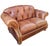 Elevate your living space with the timeless elegance of this Thomasville Chesterfield leather sofa and matching ottoman....
