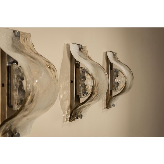 LP 276 Wall Lamps in Cast Glass by Carlo Nason for Mazzega, Italy, 1970s, Set of 4 For Sale - Image 11 of 18