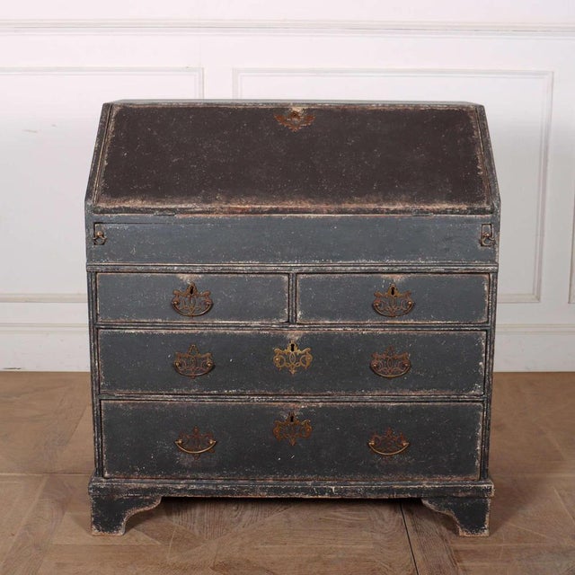 English Painted Secretaire, 18th Century For Sale - Image 11 of 11