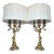 Pair of French Gilt Bronze Figural Candelabra Table Lamp With Cherub For Sale