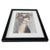 Acrylic Painting Fleur De La Nuit Woman with Flowers in Wood Veneer Frame For Sale - Image 5 of 8