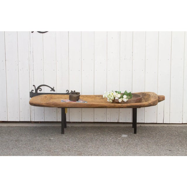 Antique Naga Wooden Trough Table For Sale - Image 12 of 13