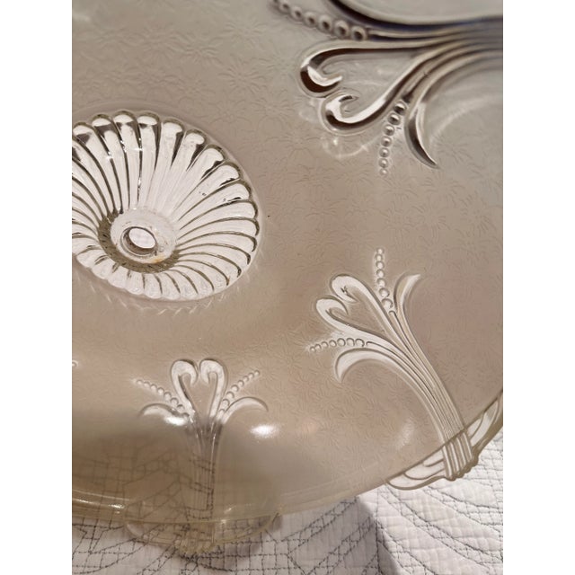 Glass Early 20th Century Art Deco Frosted Glass Ceiling Light Shades - a Pair For Sale - Image 7 of 12