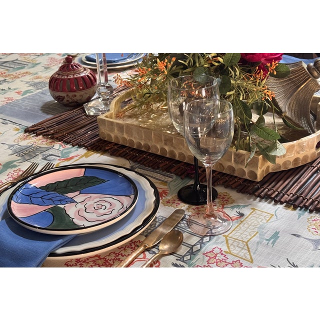 Made in Italy Set of Four Memphis Style Dinner Plates - Four Pieces, Multiples Available For Sale - Image 14 of 15