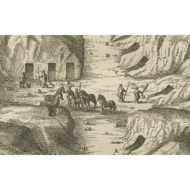 Late 18th Century Royal Tombs in the Valley of the Kings, Thebes View, Egypt, 1776, Print For Sale - Image 5 of 10