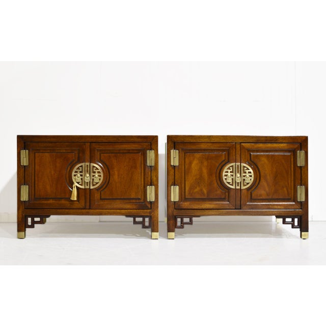 Century Furniture 1970s Chinoiserie Side Tables Cathay Collection by Century Furniture - A Pair For Sale - Image 4 of 12