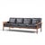Mid-Century Modern Knut Saeter for Vatne Møbler Mid Century Norwegian Rosewood and Leather Sofa For Sale - Image 3 of 9