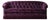Vintage Deep Plum Tufted Fringe Sofa For Sale