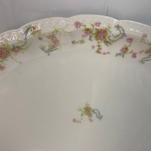This item is an antique Haviland Limoges fine porcelain serving platter from France, decorated in the popular "The...