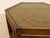 Wood Vintage Hexagonal Wood Side Table With Glass Top For Sale - Image 7 of 9