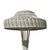 1940s 1940s Postmodern Shabby Chic White Wicker Tropical Splay Foot Base Floor Lamp W/ Shade For Sale - Image 5 of 8