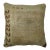 Minimalist Beige Brown Vintage Turkish Oushak Rug Pillow For Sale
