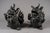 Early 19th Century Pair Antique Chinese Bronze Foo Dog Shishi Incense Burners Qing Republic For Sale - Image 5 of 9