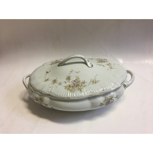 Cook & Hancock Porcelain Serving Dish & Lid Chairish