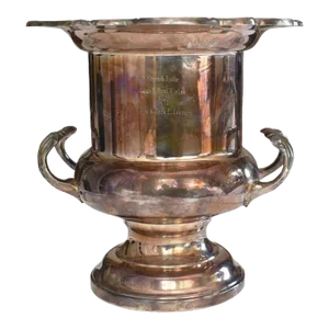 Important Silver Plate Champagne Bucket or Ice Bucket From Jack E. Leonard 1971 - f.b. Rogers Silver Company
