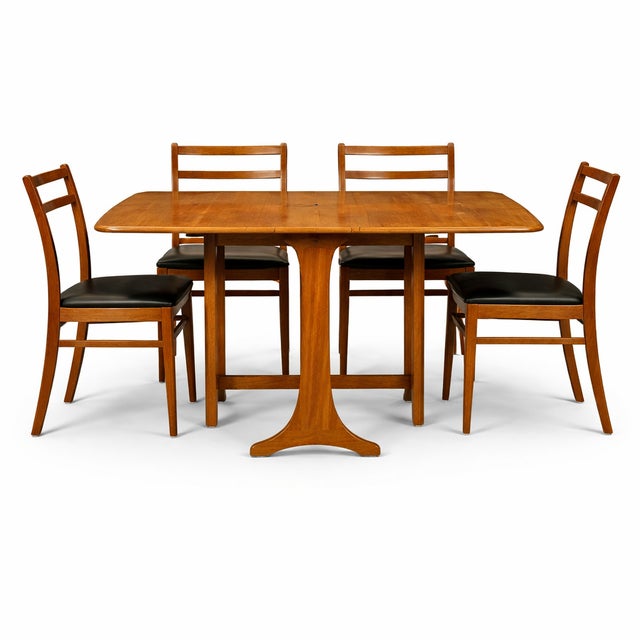 Mid-Century Modern Mid-Century Fresco Drop Leaf Dining Table and Chairs from G-Plan, 1970s, Set of 5 For Sale - Image 3 of 14