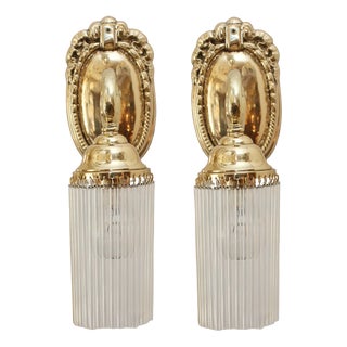 Antique Art Nouveau Wall Lamps, 1890s, Set of 2 For Sale