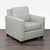 This West Elm lounge armchair features clean lines and a modern linen fabric for a sleek look. The wide, cushioned seat...