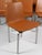 Dining Chairs in Tan Leather and Stainless Steel by Jørgen Høj for PP Møbler, 2010s, Set of 8 For Sale - Image 4 of 10