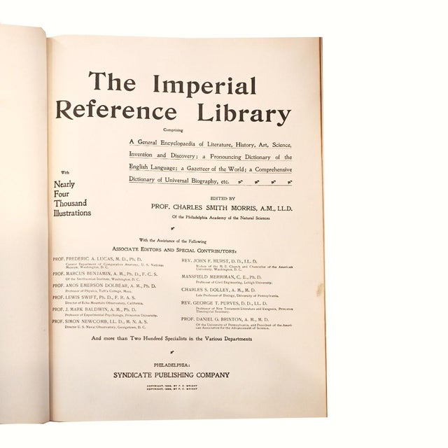 Full 6 Volume Set of 1896 “Imperial Reference Library: Encyclopedia, Dictionary, and Atlas of the World”. For Sale In New York - Image 6 of 10