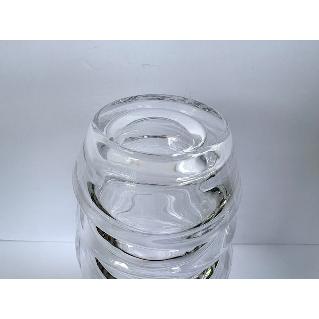 Glass Nachtmann Slice Crystal Vase by Viktoriya Braginsky, Germany, 2000s For Sale - Image 7 of 8