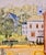 Johannes Schiefer -1950s Naive Street Scene at Spring -Oil Painting For Sale In Los Angeles - Image 6 of 13