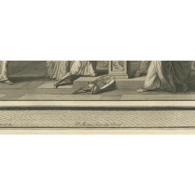 18th Century Pieter Mortier, Martyrdom of the Maccabee Brothers and Zeal of Mattathias, 1700, Engraving For Sale - Image 5 of 12
