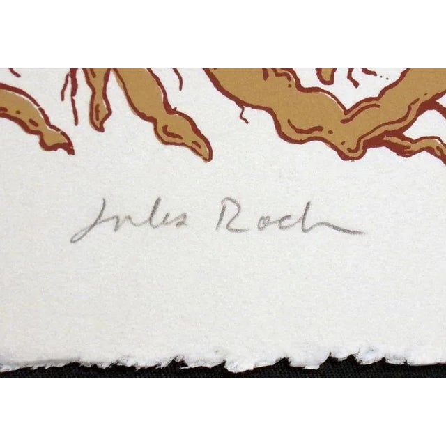 Impressionist Jules Roch "Wild Carnations" Hand Signed Limited Edition Fine Art Serigraph For Sale - Image 3 of 6