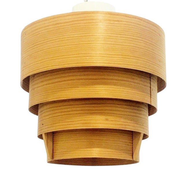 Mid-Century Modern Scandinavian Pine Model T 354 Pendant Light by Hans-Agne Jakobsson for Ellysett Markaryd, Sweden, 1960s For Sale - Image 12 of 12