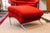 Red Vintage Milo Baughman Thayer Coggin Boldido Red Fabric Lounge Chair and Ottoman For Sale - Image 8 of 12