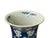 Vintage Chinese Blue White Blossom Wide Mouth Column Porcelain Vase For Sale - Image 4 of 9