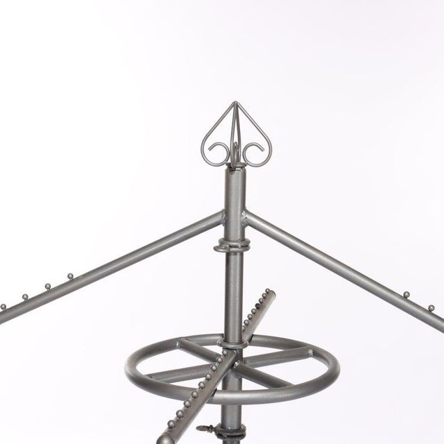 Early 20th Century Vintage Adjustable Metal Clothing Display Rack 20thC For Sale - Image 5 of 6
