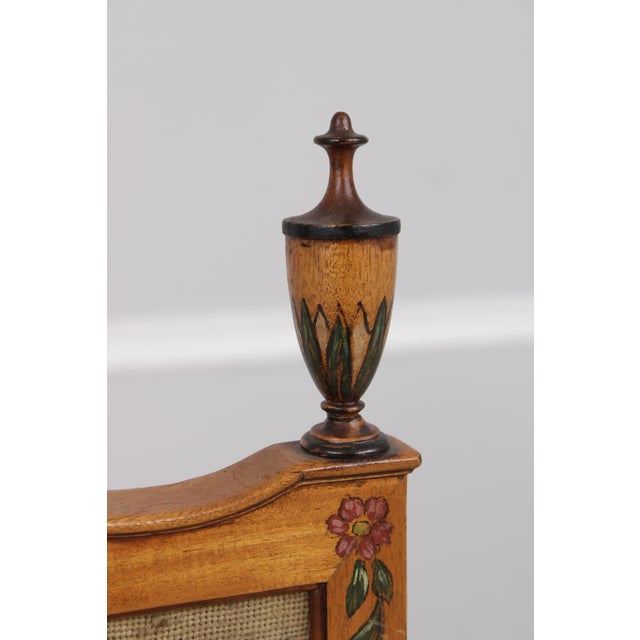 Vintage Adams Satinwood English Firescreen For Sale - Image 12 of 14