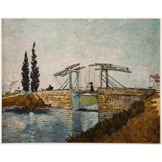Paper 1954 After Van Gogh "The Drawbridge", First Edition Post-Impressionist Print For Sale - Image 7 of 9