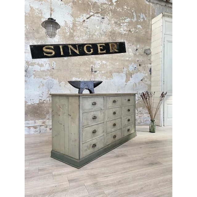 Industrial Craft Cabinet with Drawers, 1950s For Sale - Image 3 of 18