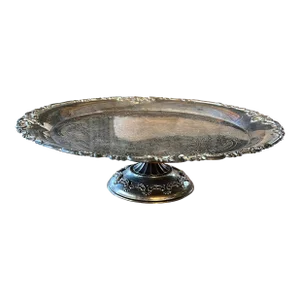 1970s Silver Footed Serving Tray